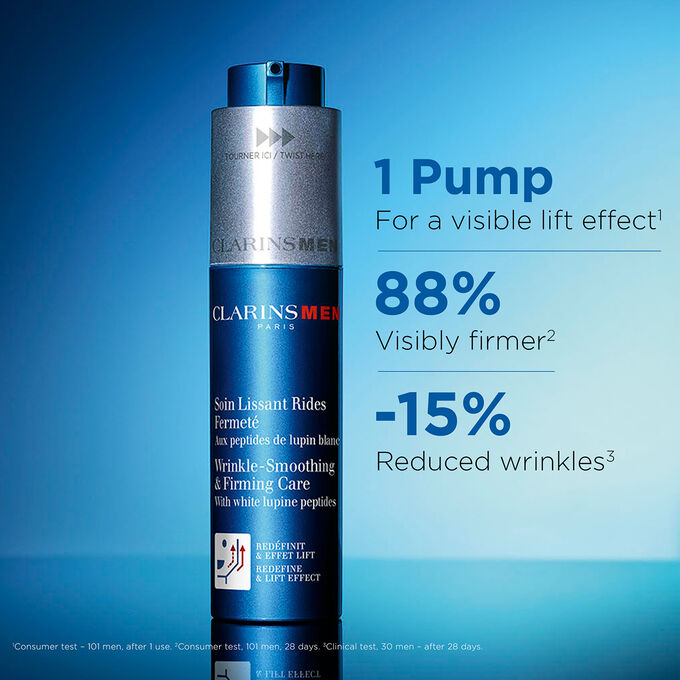 ClarinsMen Wrinkle Smoothing + Firming Anti Aging Face Moisturizer