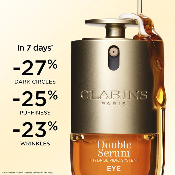 DOUBLE SERUM&reg; Eye Brightening + Depuffing Anti-Aging Concentrate