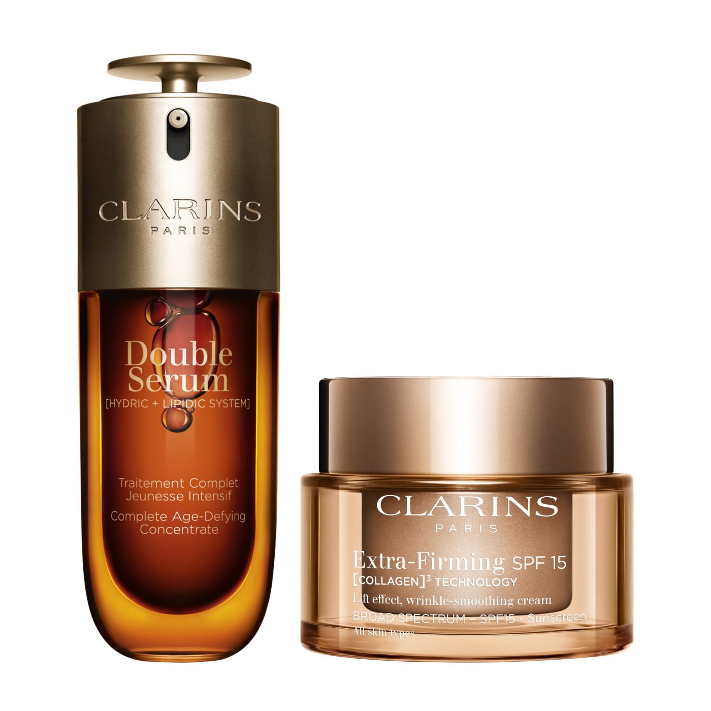 Clarins Extra-Firming Set | Featuring 1.7 Oz Double Serum and