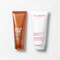 Tan + Exfoliate Duo - Self Tanning Fresh Gel & Exfoliating Body Scrub For Smooth, Sun-kissed Skin
