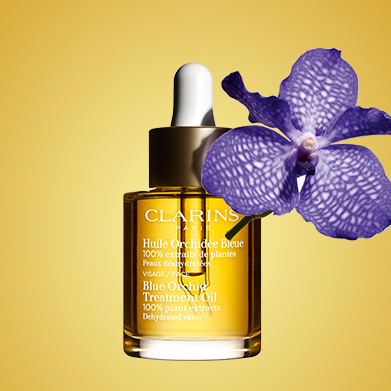 Blue Orchid Oil with Blue Orchid flower