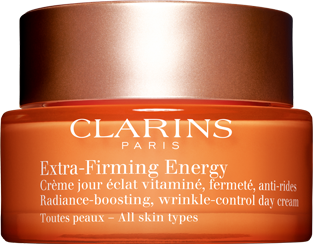 A tub of Clarins’ Extra-Firming Energy cream .