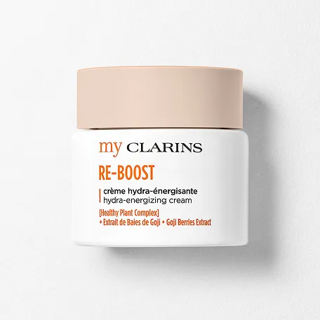 My Clarins RE-BOOST hydra-energizing cream packshot, that helps to keep skin looking healthy