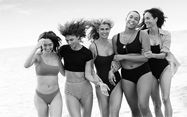 Grupo de mujeres felices