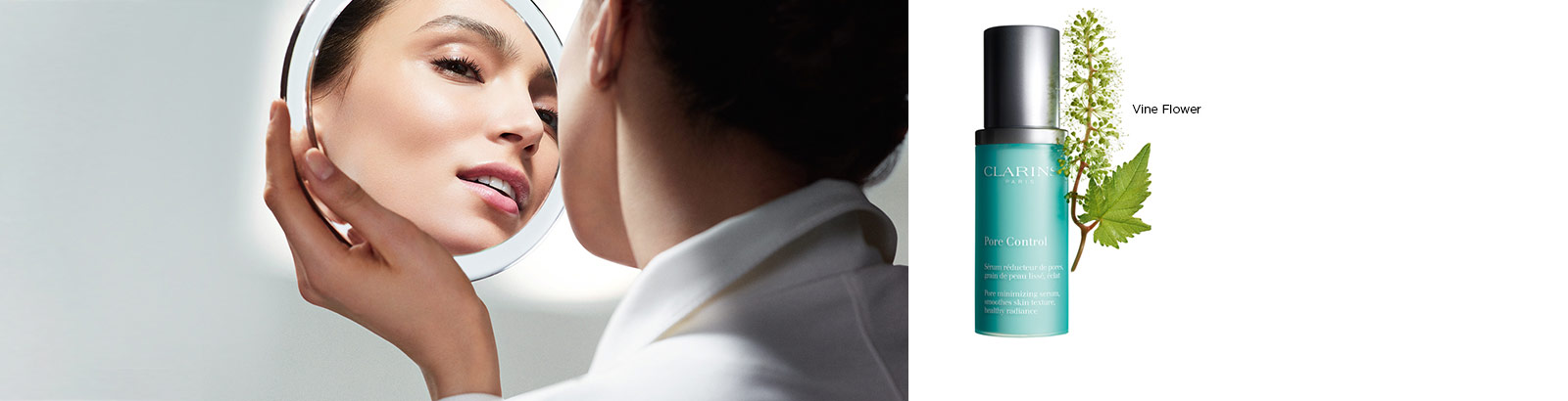Pore Control Serum. Virtually poreless. Expert serum visibly minimizes pores for a refined, shine-free complexion.