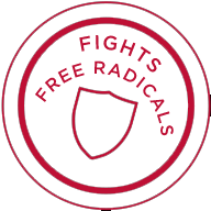 Cosmetic benefit stamp: fighting free radicals
