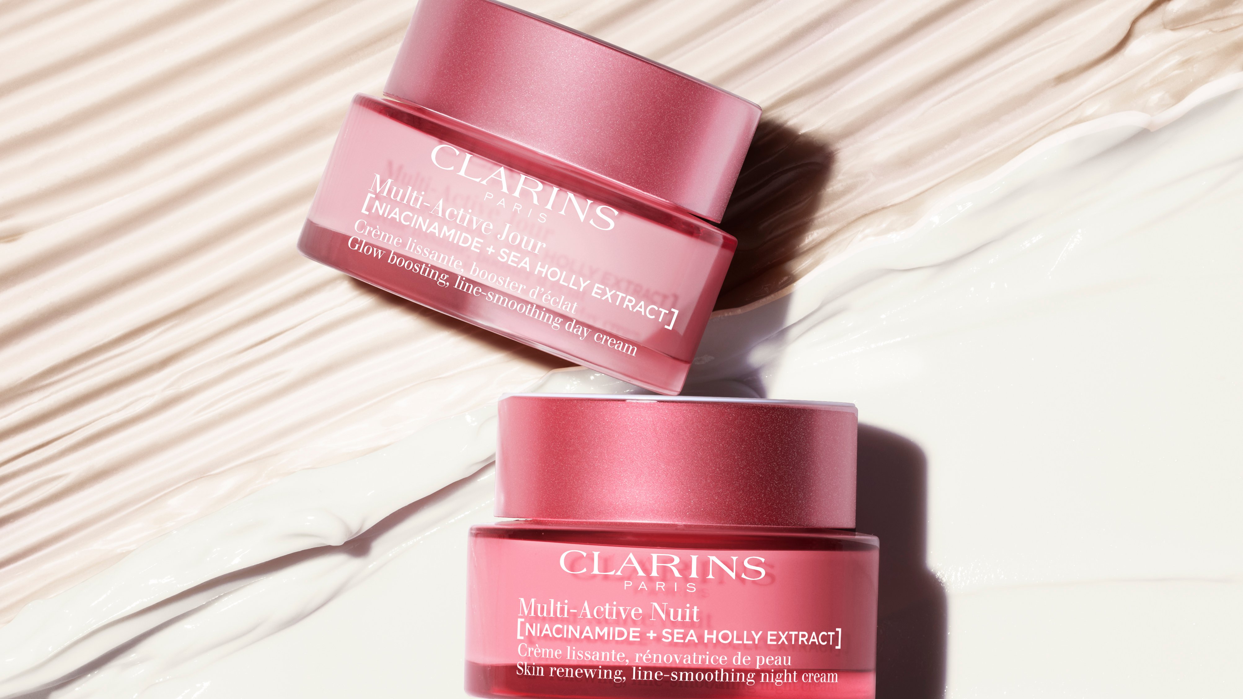 Clarins day cream and night cream products Clarins day cream and night cream products