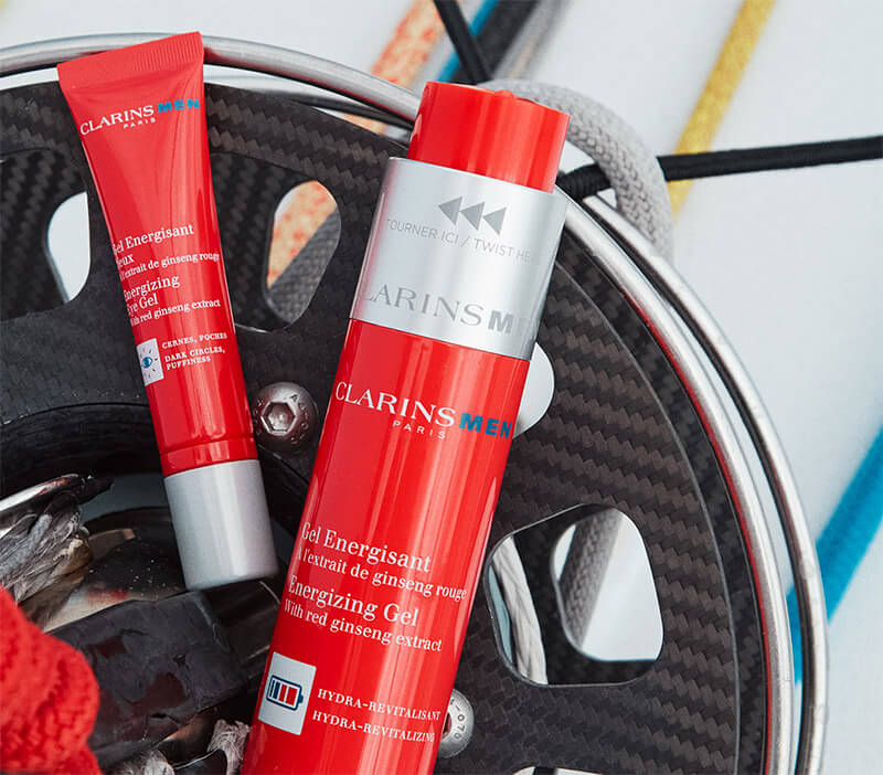 Why did ClarinsMen develop energizing moisture care?