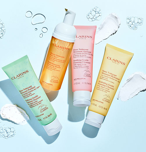 What makes Clarins’ foaming cleansers so gentle?