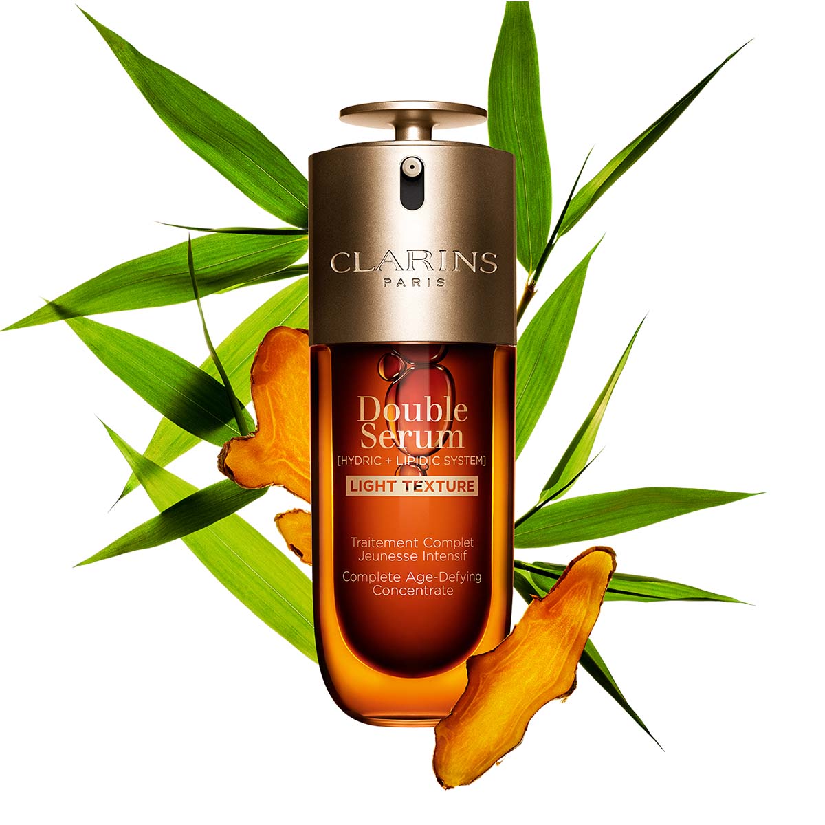 美容液 CLARINS Double Serum 50ml Light Texture Double Serum Light Texture Firming + Smoothing Anti-Aging