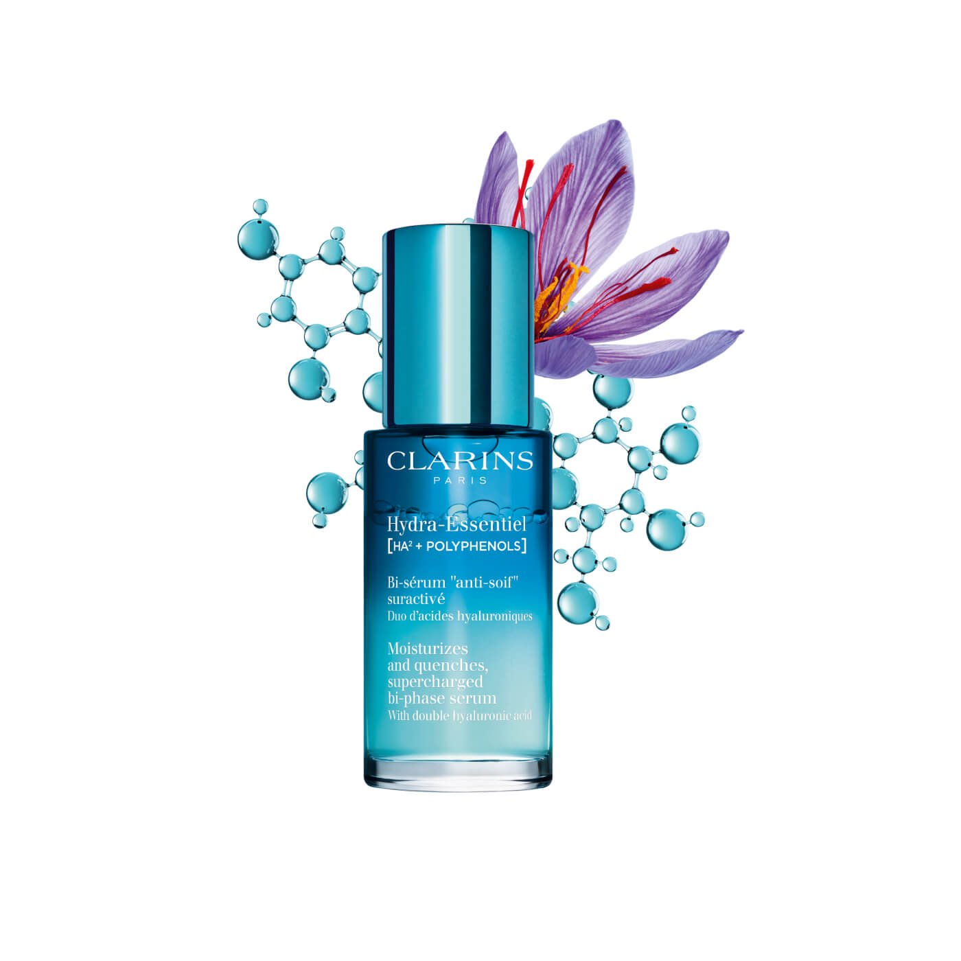 CLARINS イドラ エッセンシャルバイフェーズセラム Hydra Essentiel Bi Phase Face Serum for Normal to Dry Skin | CLARINS®