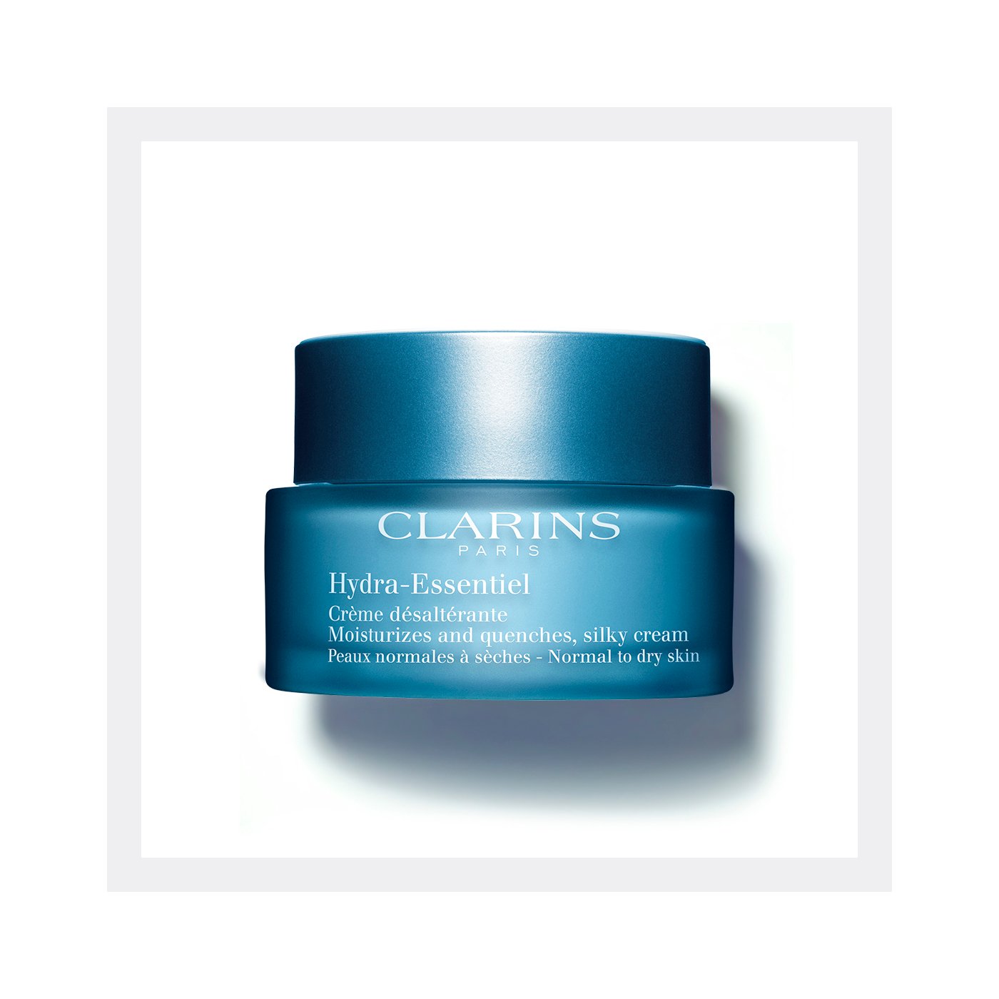 Clarins Hydra-Essentiel Moisturizes and Quenches Silky Cream, Normal To Dry Skin, 1.7 Ounce