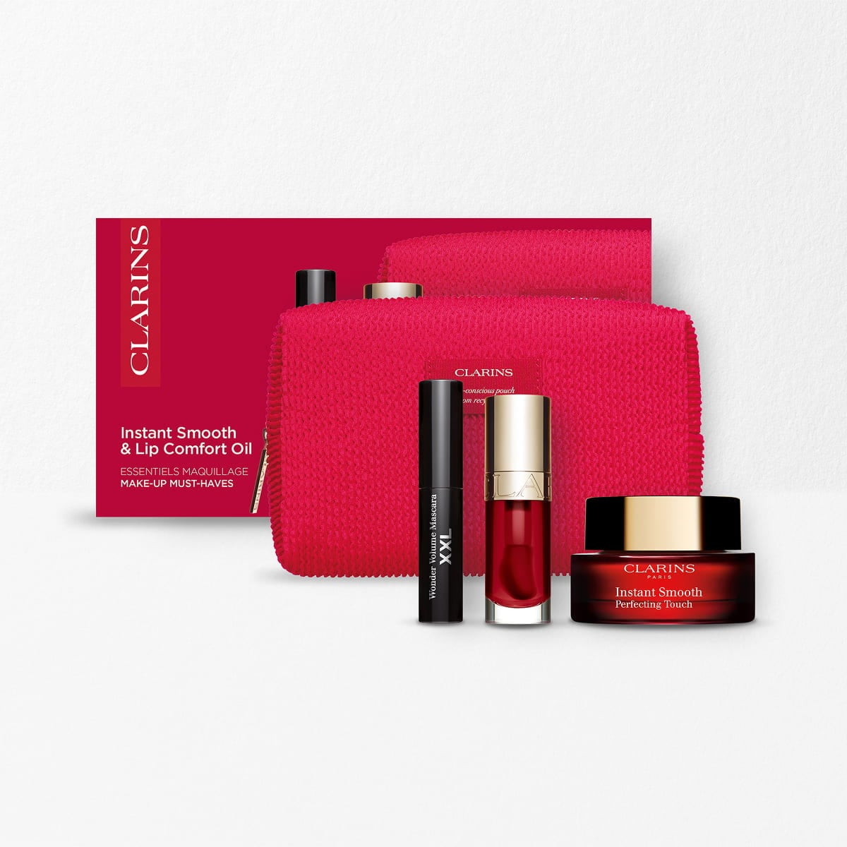 Clarins Must-Have Makeup Kit | Face Primer, Lip Oil, and Mascara Set | Makeup Routine Essentials