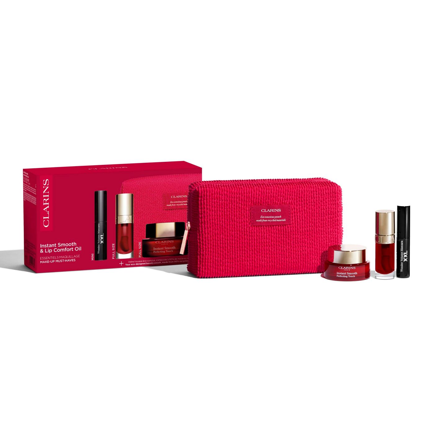 ❻8点セット*CLARINSリップ Clarins Must-Have Makeup Kit | Face Primer, Lip Oil, and Mascara