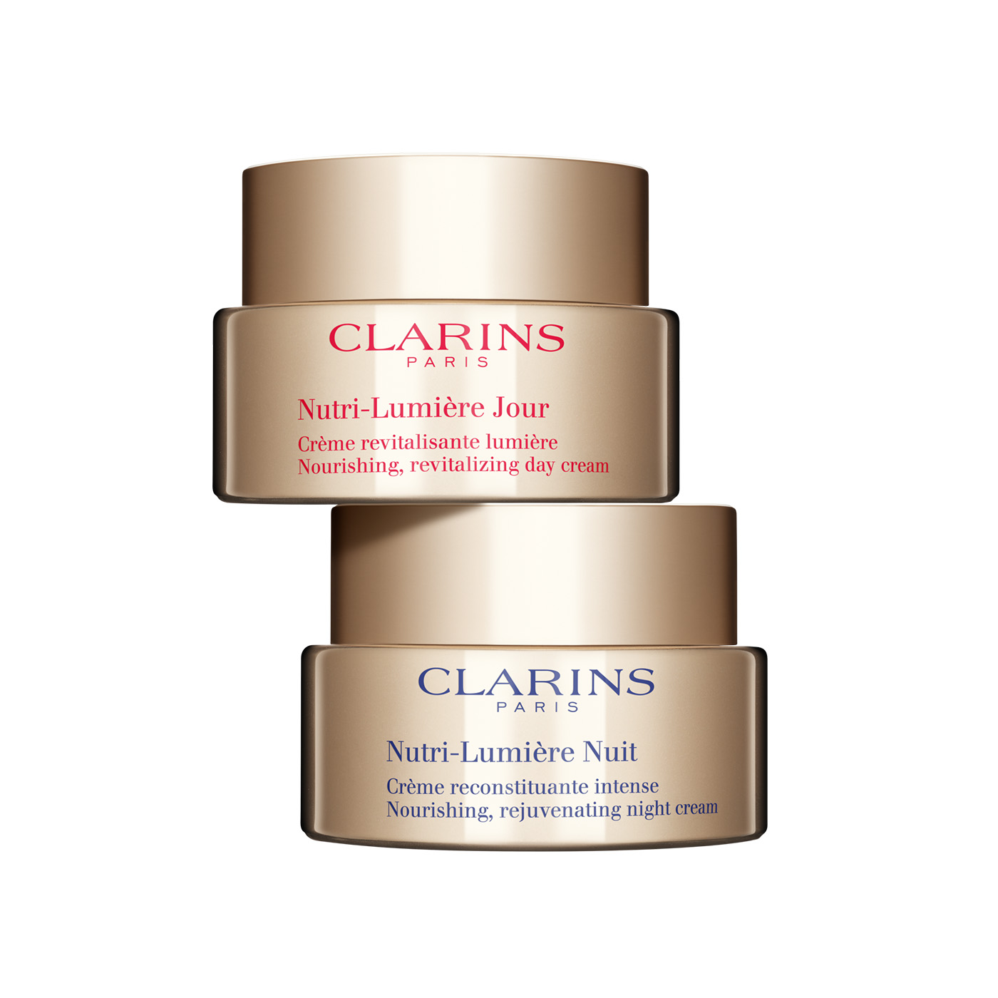 Clarins Nutri-Lumiere Set | 1 Oz. Double Serum Light Texture and Nutri- Lumiere Day Cream | Anti-Aging Serum & Moisturizer | CLARINS®