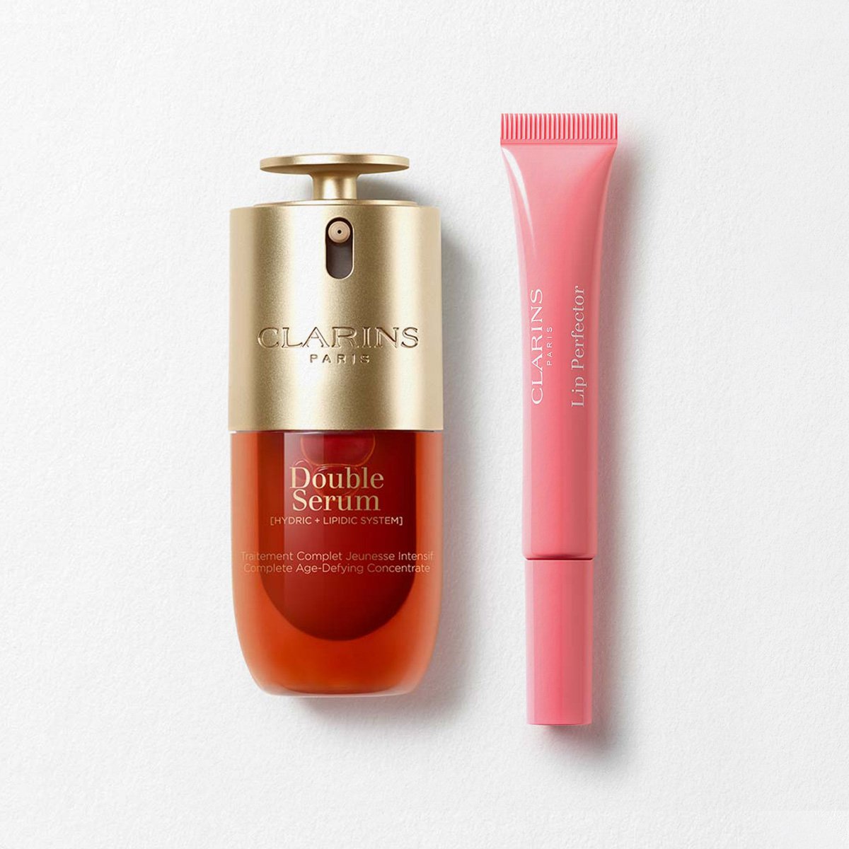 Double Serum x Lip Perfector Duo - Anti-Aging Double Serum & Lip Perfector Shimmer Lip Gloss