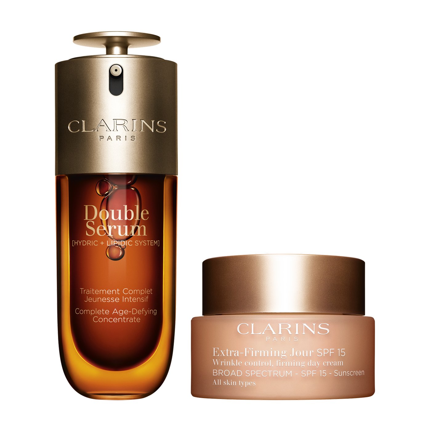 Clarins Extra-Firming Set | Featuring 1.7 Oz Double Serum and