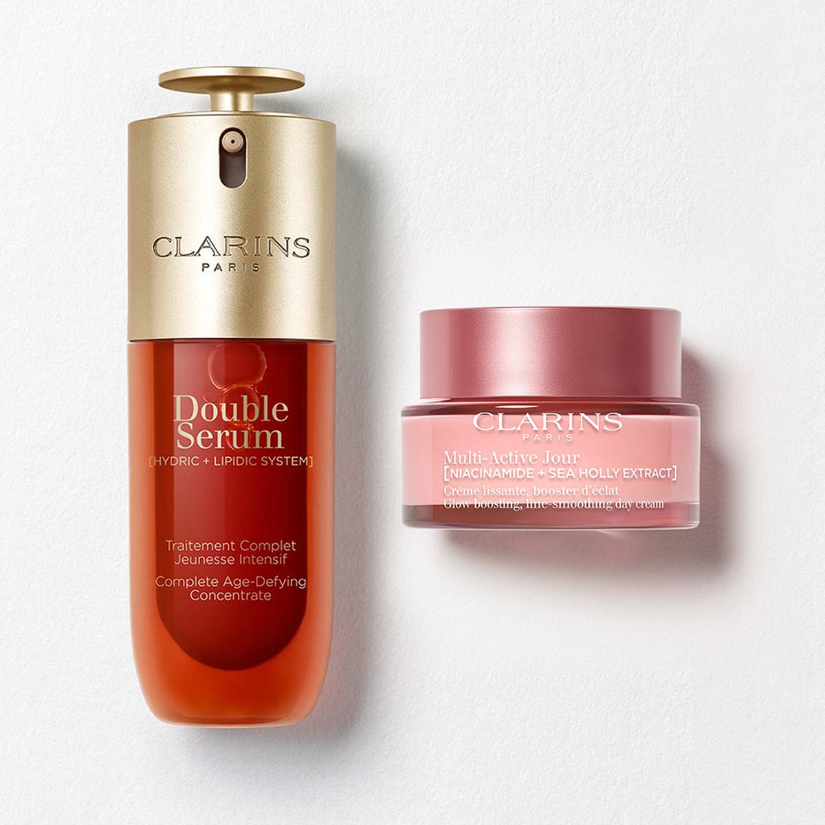 Double Serum & Multi-Active Set | 1.7 Oz Double Serum & Multi-Active Day Cream| Anti-Aging Skincare Routine