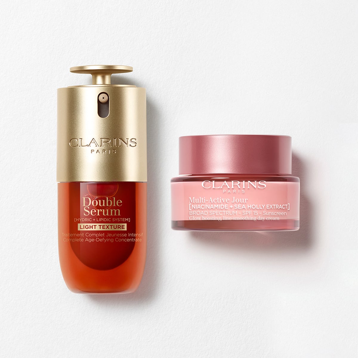 Multi-Active Set with SPF |  1 Oz. Double Serum Light and Multi-Active Day Cream With SPF | Anti-Aging Serum & Moisturizer