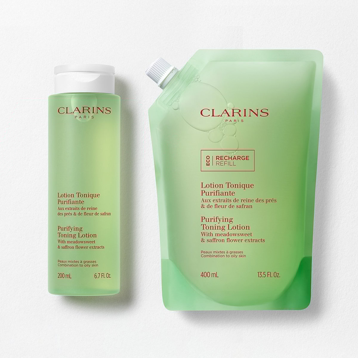 Purifying Toning Lotion Refill Kit | Full Size Purifying Toner & Refill | For Oily Skin