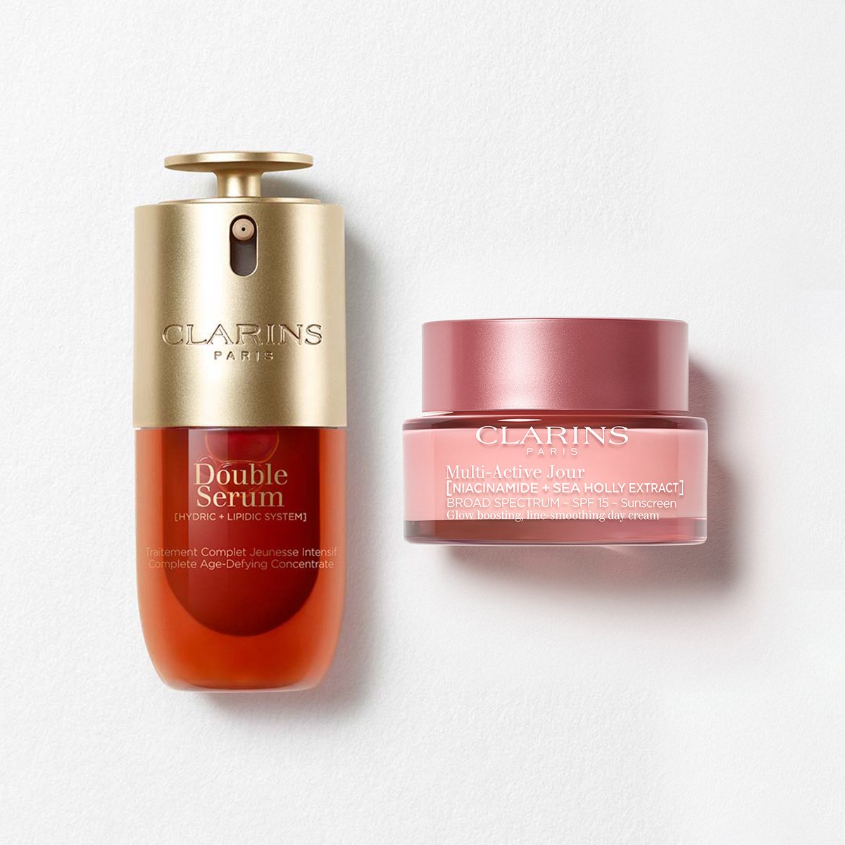 Multi-Active Set with SPF |  1 Oz. Double Serum and Multi-Active Day Cream With SPF | Anti-Aging Serum & Moisturizer