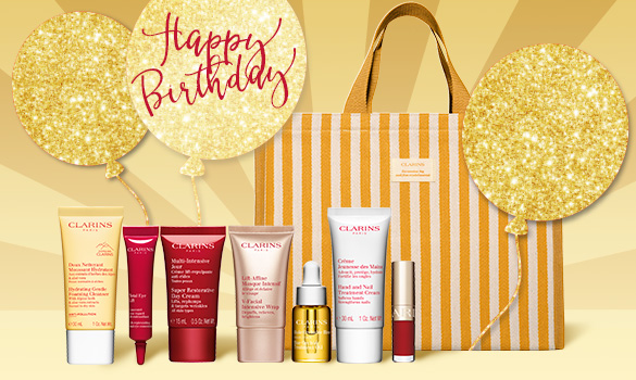 Clarins.com Birthday - Your free gift 